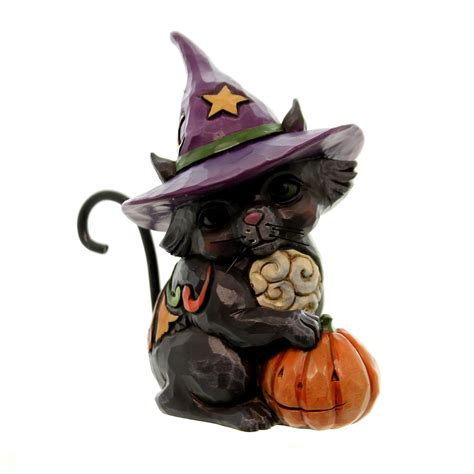 Elevate Your Halloween Decor with the Cracker Barrel Witch Figurine and Its Loyal Black Cat